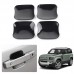 ABS Glossy Black Style Exterior Door Handle Bowl Cover Protector For Land Rover Defender 90/110 2020-2023