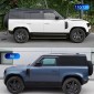 Black Style Door Side Window Vent Visors Rain Guards For Land Rover Defender 90/110/130 2020-2023 (Without Glitter)