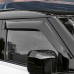 Black Style Door Side Window Vent Visors Rain Guards For Land Rover Defender 90/110/130 2020-2023(Without Glitter)