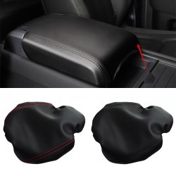Leather Middle Console Armrest Cover Trim For Land Rover Defender 2020-2023