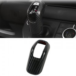 Carbon Style Center Console Gear Shift Knob Cover Light Trim For Land Rover Defender 2020-2023