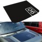 Matte Black Car Engine Hood Emblem Decal Stickers Cover For Land Rover Defender 90/110/130 2020 2021 2022 2023