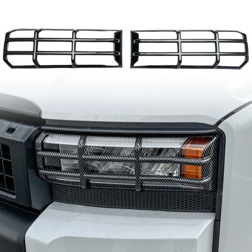 2PCS Front Fog Lamp Head Light Overlays Cover Trim For Toyota Land Cruiser Prado J250 LC250 2024 2025 2PCS Front Fog Lamp Head Light Overlays Cover Trim For Toyota Land Cruiser Prado J250 LC250 2024 2025