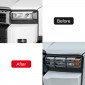 2PCS Front Fog Lamp Head Light Overlays Cover Trim For Toyota Land Cruiser Prado J250 LC250 2024 2025