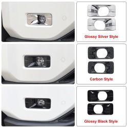 2PCS Front Fog Light Lamp Decorative Cover Trim Toyota Land Cruiser Prado J250 LC250 2024 2025