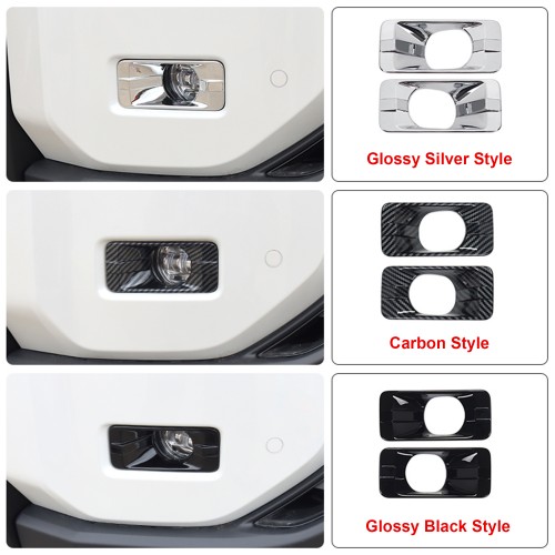 2PCS Front Fog Light Lamp Decorative Cover Trim Toyota Land Cruiser Prado J250 LC250 2024 2025 2PCS Front Fog Light Lamp Decorative Cover Trim Toyota Land Cruiser Prado J250 LC250 2024 2025