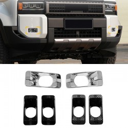 2PCS Front Fog Light Lamp Decorative Cover Trim Toyota Land Cruiser Prado J250 LC250 2024 2025