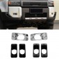 2PCS Front Fog Light Lamp Decorative Cover Trim Toyota Land Cruiser Prado J250 LC250 2024 2025