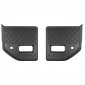 Matte Black Front Fog Light Anti-Scratch Plate Cover Trim For Toyota Land Cruiser Prado J250 LC250 2024 2025