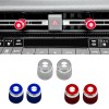 2PCS Car Centre Console AC Air Conditioning Knob Button Cover For Toyota Land Cruiser Prado J250 LC250 2024 2025