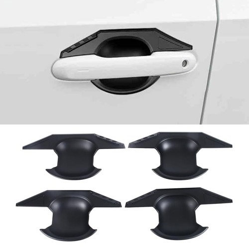 Matte Black Side Door Handle Bowl Overlay Cover Trim For Toyota Land Cruiser Prado J250 LC250 2024 2025 Matte Black Side Door Handle Bowl Overlay Cover Trim For Toyota Land Cruiser Prado J250 LC250 2024 2025