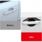 Matte Black Side Door Handle Bowl Overlay Cover Trim For Toyota Land Cruiser Prado J250 LC250 2024 2025