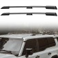 Black Aluminum Side Bars Rails Roof Rack Luggage Carrier For Toyota Land Cruiser Prado J250 LC250 2024 2025