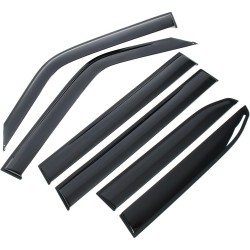 6PCS Black Style Window Visors Vents Rain Sun Deflector Guard For Toyota Land Cruiser Prado J250 LC250 2024 2025