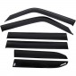 6PCS Black Style Window Visors Vents Rain Sun Deflector Guard For Toyota Land Cruiser Prado J250 LC250 2024 2025