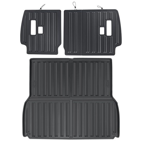 Only Fit for 5 Seats!!! Car Interior Rear Boot Cargo Trunk Mat Pad For Toyota Land Cruiser Prado J250 LC250 2024 2025 Only Fit for 5 Seats!!! Car Interior Rear Boot Cargo Trunk Mat Pad For Toyota Land Cruiser Prado J250 LC250 2024 2025
