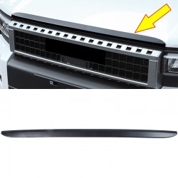 Matte Black Front Hood Bonnet Grille Overlay Molding Trim Toyota Land Cruiser Prado J250 LC250 2024 2025