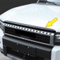 Matte Black Front Hood Bonnet Grille Overlay Molding Trim Toyota Land Cruiser Prado J250 LC250 2024 2025