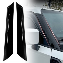 2PCS Car Exterior Accessories Front A-Pillar Moldings Cover Trim For Toyota Land Cruiser Prado J250 LC250 2024 2025