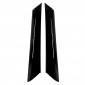 2PCS Car Exterior Accessories Front A-Pillar Moldings Cover Trim For Toyota Land Cruiser Prado J250 LC250 2024 2025