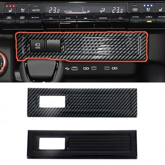 Car Console Cigarette Lighter Panel Decorative Cover Trim For Toyota Land Cruiser Prado LC250 2024 2025 Left-Hand Drive