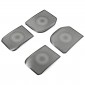 4PCS Stainless Steel Inner Door Speaker Cover For Toyota Land Cruiser Prado J250 LC250 2024 2025