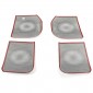 4PCS Stainless Steel Inner Door Speaker Cover For Toyota Land Cruiser Prado J250 LC250 2024 2025