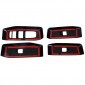 Not suitable for the North American version!!!4PCS Inner Door Armrest Window Lift Cover Trim For Toyota Land Cruiser Prado J250 LC250 2024 2025 