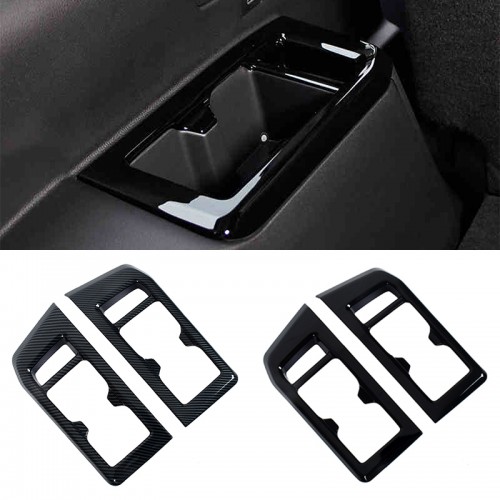 2PCS Rear Water Cup Holder Cover Trim For Toyota Land Cruiser Prado J250 LC250 2024 2025