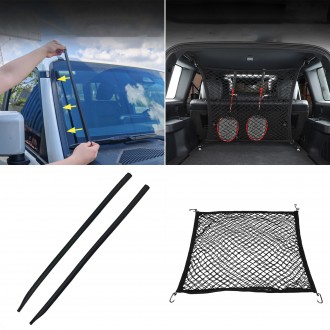 2PCS Front Windshield Sealing Strips Soundproof  And Cargo Net For Toyota Land Cruiser Prado J250 LC250 2024 2025