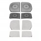 4PCS Car Inner Door Anti-Kick Panel Cover For Toyota Land Cruiser Prado J250 LC250 2024 2025