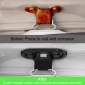 2PCS ABS Tailgate Hinge Cover Liftgate Screws Protector Cap For Toyota Land Cruiser Prado J250 LC250 2024 2025