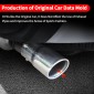 1PCS Stainless Steel Exhaust Muffler Tip Pipe Cover For Toyota Land Cruiser Prado J250 LC250 2024 2025