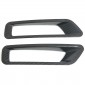 2PCS Carbon Style Front Fog Light Lamp Overlay Cover Trim For Nissan Frontier 2022-2025