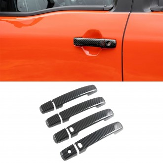 8PCS Carbon Style Door Handle Cover Trim For For Nissan Frontier 2022-2025