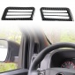 2PCS Carbon Style Upper A/C Vent Overlay Cover Trim For Nissan Frontier 2022-2025