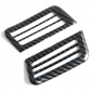 2PCS Carbon Style Upper A/C Vent Overlay Cover Trim For Nissan Frontier 2022-2025
