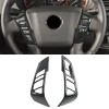 2PCS Carbon Style Interior ABS Steering Wheel Decor Cover Trim For Nissan Frontier 2022-2025