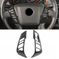 Carbon Style Interior ABS Steering Wheel Decor Cover Trim For Nissan Frontier 2022-2025