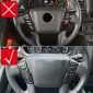 Carbon Style Interior ABS Steering Wheel Decor Cover Trim For Nissan Frontier 2022-2025