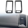 2PCS Carbon Style Side A/C Vent Overlay Cover Trim For Nissan Frontier 2022-2024