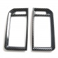 2PCS Carbon Style Center Console A/C Vent Overlay Cover Trim For Nissan Frontier 2022-2024