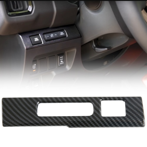 Carbon Style Center Console Head Light Button Switch Overlay Cover Trim For Nissan Frontier 2022-2025 Carbon Style Center Console Head Light Button Switch Overlay Cover Trim For Nissan Frontier 2022-2025