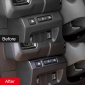 Carbon Style Center Console Head Light Button Switch Overlay Cover Trim For Nissan Frontier 2022-2025