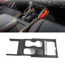 Carbon Style Gear Shift Box Panel Cover Trim For Nissan Frontier 2022-2025 Left-Hand Drive