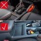 Carbon Style Gear Shift Box Panel Cover Trim For Nissan Frontier 2022-2025 Left-Hand Drive