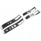 4PCS Carbon Style Inner Door Armrest Window Lift Cover Trim For Nissan Frontier 2022-2025 Left-Hand Drive