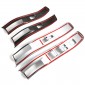 4PCS Carbon Style Inner Door Armrest Window Lift Cover Trim For Nissan Frontier 2022-2025 Left-Hand Drive