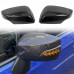 Real Carbon Car Side Rearview Mirror Decorative Cover 2pcs For Subaru WRX STi 2014-2021