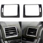 Real Carbon Dashboard Console Side A/C Air Vent Cover Trim 2pcs For Subaru WRX STi 2014-2021